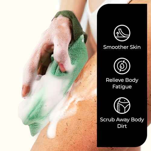 ZOMCHI 2 Pieces Bar Soap Saver Bags with Different Roughness, Exfoliating Soap Bags for Body Wash, Foaming Soap Holder for Shower (Mint)