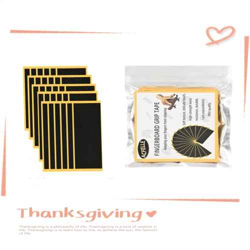 30Pcs Fingerboard Grip Tape PRO, Wooden Mini Skateboard Adhesive Stickers, Quality Non Slip Foam Grip 110mm x 38mm Black (30pcs)