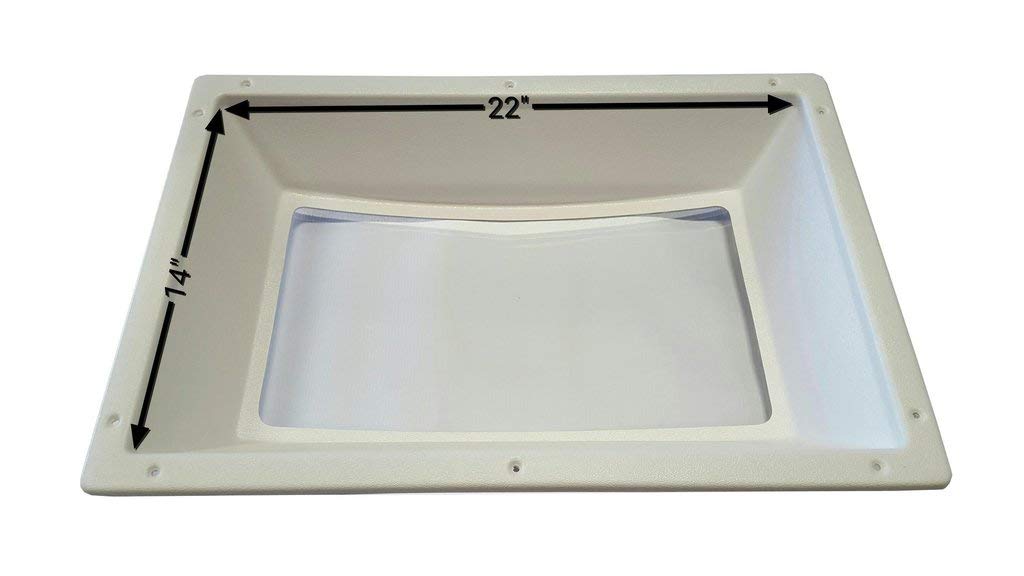 NEW SKYLIGHT - 14" X 22" - INNER DOME - CLEAR