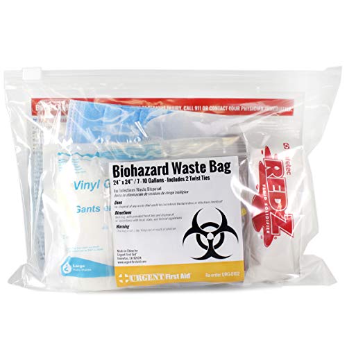 22 Piece Bodily Fluid Clean Up Pack/Bloodborne Pathogen Spill Kit - be OSHA Compliant and Protect from Dangerous Exposure ...