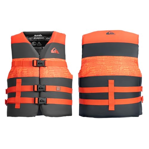 ROXY Kids Life Vest and Quiksilver Kids Life Vest, USCG Approved PFD, Light-Weight EPE Foam Life Jacket with Oversized Arm...