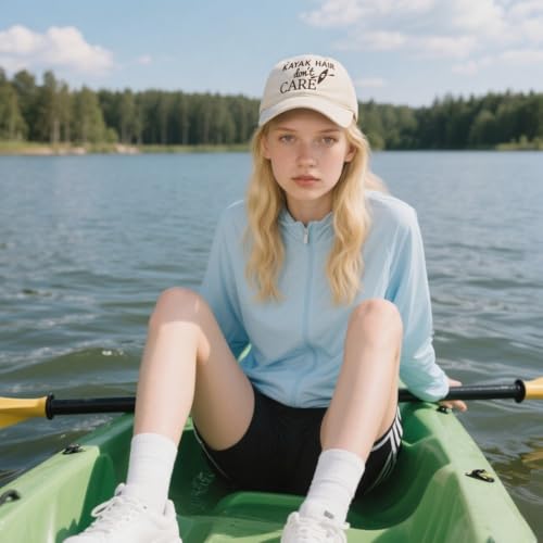 Waldeal Women's Kayak Hair Don't Care Hat, Denim Washed Adjustable Baseball Cap