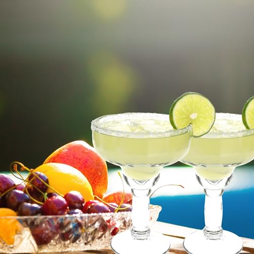 SHMIR Margarita Glasses 13.5 oz Clear Glassware for Cocktail Mixed Drinks Dessert Home Kitchen Bar Party Cups Favor Table ...