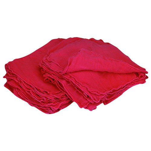 21817 Red Shop Towels, 100% Cotton, Pack of 300