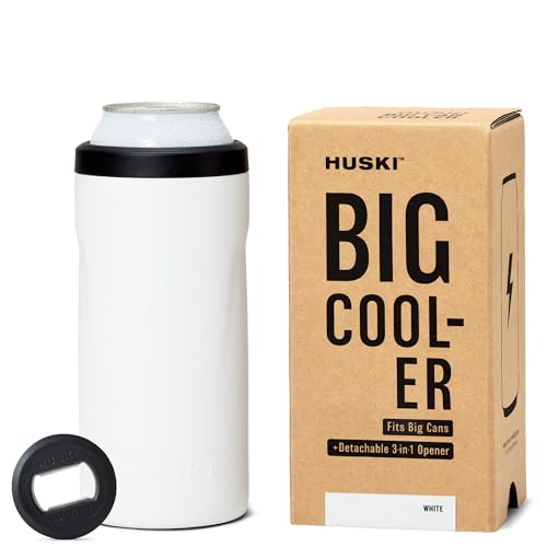 Huski Big Can Cooler | NEW | Premium 16oz & 19.2oz Beer & Energy Drink Cooler with Detachable 3-in-1 Opener | Triple Insul...