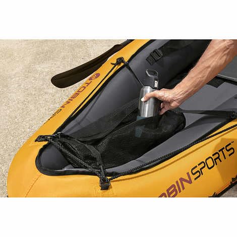 Tobin Sports Wavebreak Inflatable 2-Person Kayak - Complete with Pump and Patch kit