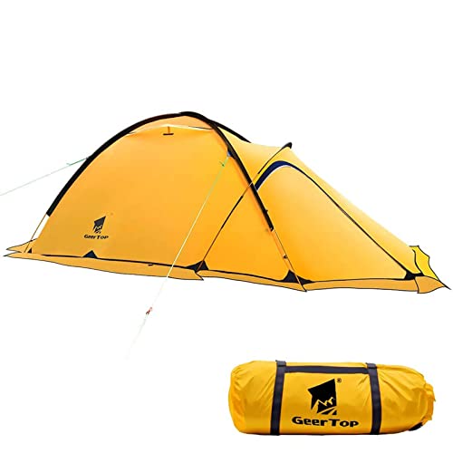 Geertop Portable 2 Person 4 Season Tent Waterproof Backpacking Tent Double Layer All Weather for Camping Hiking Travel Cli...