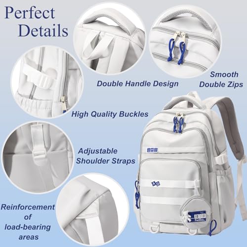 YJMKOI Kids Backpack for Girls Middle-School Elementary Bookbags Aesthetic Backpack for Teen Girls-Boys