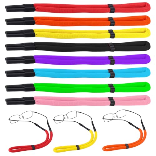 VITASHYNX 8 Pcs Floating Glasses Strap, Sunglasses Floating Strap, Buoyant Glasses Retainer For Boating Kayaking Fishing P...
