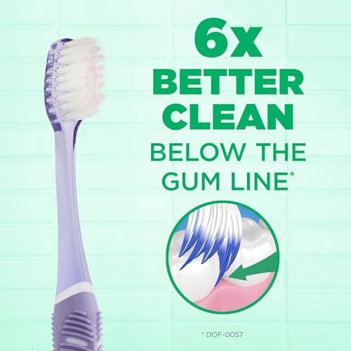 GUM Technique Deep Clean Sensitive Toothbrush, Compact Head & Ultra Soft Tapered Bristles for Adults with Sensitive, 1ct (...