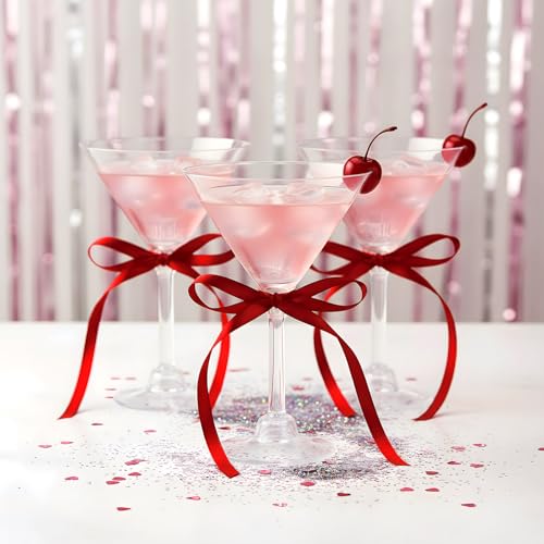 Maxdot 30 Set A Tini Bit Older Birthday Party Supplies 5 oz Espresso Martini Glasses Plastic Mini Champagne Tower with Bow...