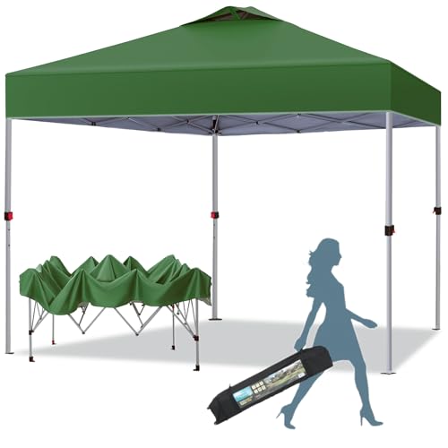 MFSTUDIO 10x10 Pop Up Canopy Tent, Gazebo Shelter Sun Shade Canopies Waterproof Patio Portable Popup Screened Tents for Be...