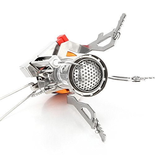 AOTU Portable Camping Stoves Backpacking Stove with Piezo Ignition Stable Support Wind-Resistance Camp Stove for Outdoor C...