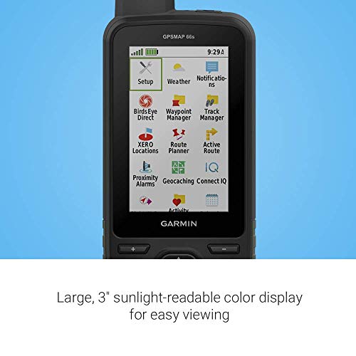 Garmin GPSMAP 66s, Handheld Hiking GPS with 3” Color Display and GPS/GLONASS/Galileo Support (Renewed)