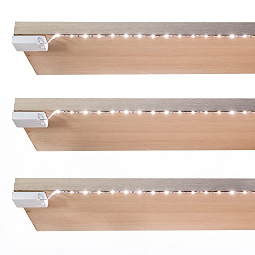 BestLuz Battery Powered LED Strip Lights, Wireless LED Strip Lights 40 inch x 3 Pack for Kitchen Under Cabinet Lighting, S...