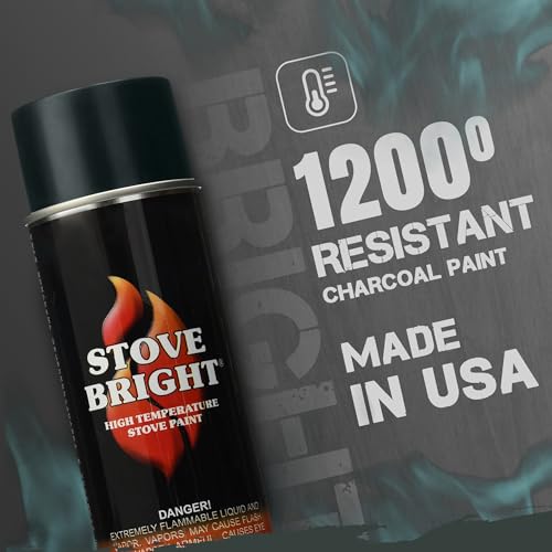 Stove Bright 6304 Stove Bright High Temperature Flat Black Stove Paint
