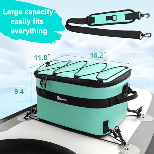 FunVZU Paddle Board Cooler Bag - Waterproof SUP Bag for Stand Up Paddle Board and Kayak - Leakproof Inflatable Storage for...
