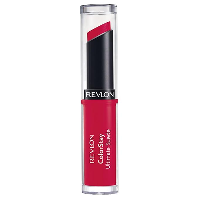 REVLON ColorStay Ultimate Suede Lipstick, Longwear Soft, Ultra-Hydrating High-Impact Lip Color, Formulated with Vitamin E, Ingenue (002), 0.09 oz