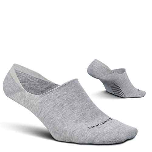 Feetures Everyday Light Cushion Invisible Sock for Men - Anti-Slip Sock Liner with Targeted Compression - (1 Pair)