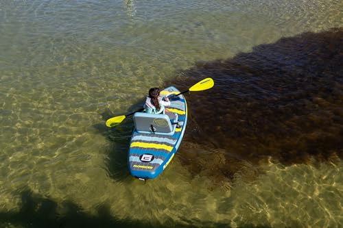 BOTE 8' FT Flow Rider Aero Inflatable Stand Up Paddle Board Hybrid Kayak Kit Includes Adjustable Aero SUP seat Adaptable K...