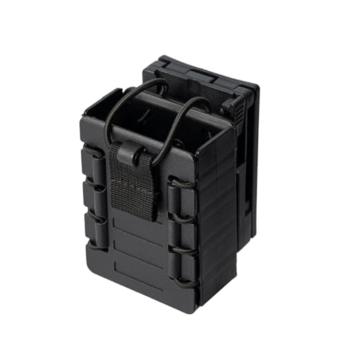 TACNEX Compact Radio Holster Polymer Walkie-Talkie Case w/Duty Belt/MOLLE Vest Clip Two Ways Radio Pouch Interphone Carrie...