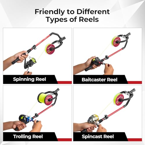 Piscifun Speed X Fishing Line Spool with Unwinding Function No Twist Line with Adjustable Aluminium Handle for Spinning Re...