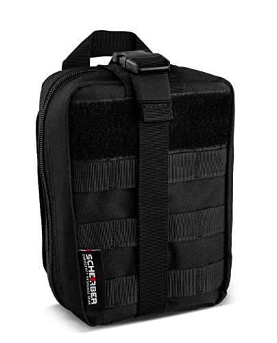 Scherber Premium IFAK Kit Trauma Pack | HSA/FSA Approved | Fully Stocked MOLLE Pouch w/CAT Tourniquet, HyFin Chest Seal, &...