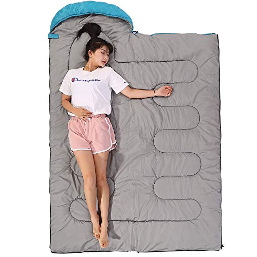 SWTMERRY Sleeping Bag 3 Seasons (Summer, Spring, Fall) Warm & Cool Weather - Lightweight,Waterproof Indoor & Outdoor Use f...