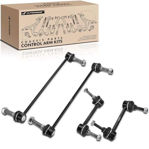 A-Premium Set of 4, Front & Rear Sway Bar Links Kit Stabilizer Bar Links, Compatible with Ford Explorer 2011-2019, Police ...