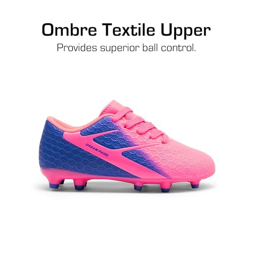DREAM PAIRS Girls Boys Soccer Cleats Kids Firm Groud Football Toddler Youth Athletic Outdoor Training Shoes for Little/Big...