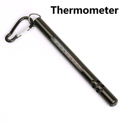 BE-TOOL Fishing Water Thermometer Fly Fishing Thermometer with Dual Scale Representation to Record The Temperature and Kee...