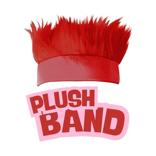 Beistle Hairy Headband, Red (60277-R)