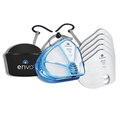 Envo Mask N95 Reusable Respirator Kit with Exhalation Valve featuring AIRgel Cushion Technology for Secure All Day Comfort