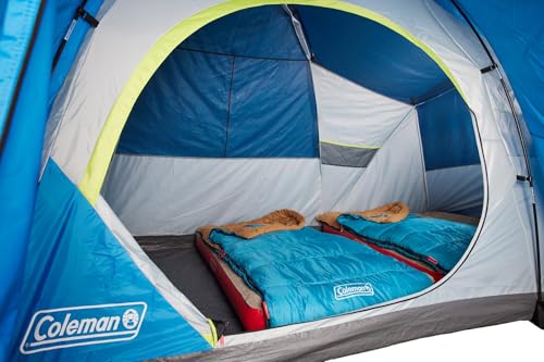 Coleman Brazos 20/30°F Adult Cool-Weather Sleeping Bag with No-Snag Zipper & Stuff Sack, Machine Washable, Great for Campi...