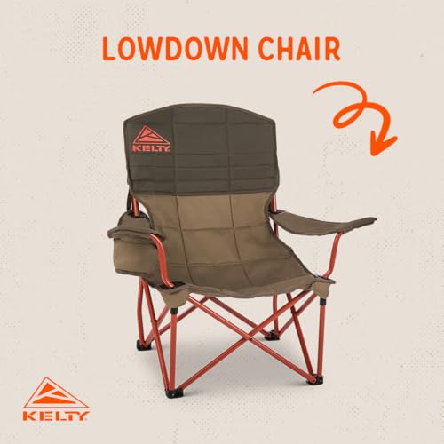 Kelty Lowdown Folding Chair, Camping Seat for Backyard Parties, Soccer Saturdays, Concerts, Beach, Tailgating (Bungee Cord...