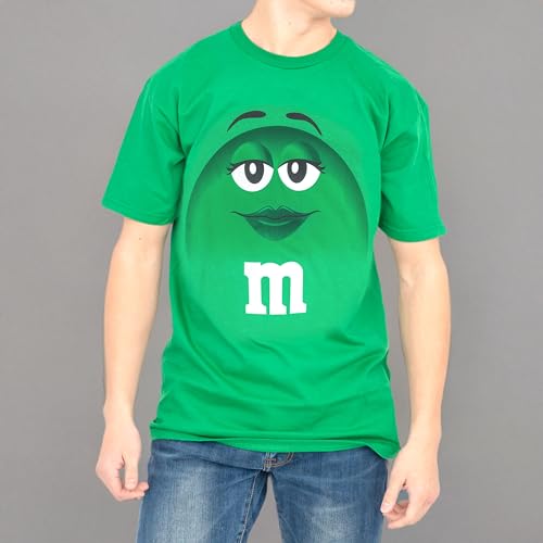 M&M's Candy Silly Character Face T-Shirt Green