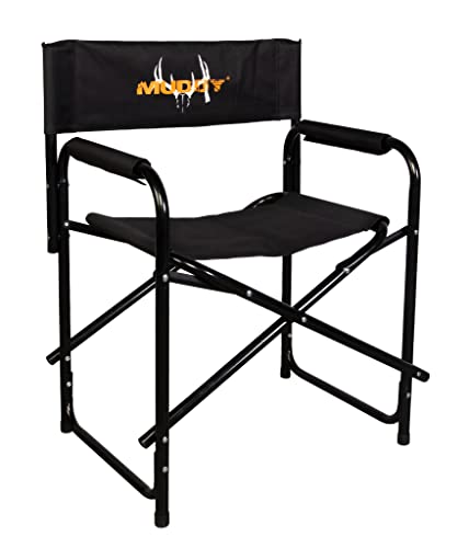 Muddy Directors Foldable Ground Chair with Built-in Arm Rests for Blind Hunting or Tailgating, Wide Design for a Comfortab...