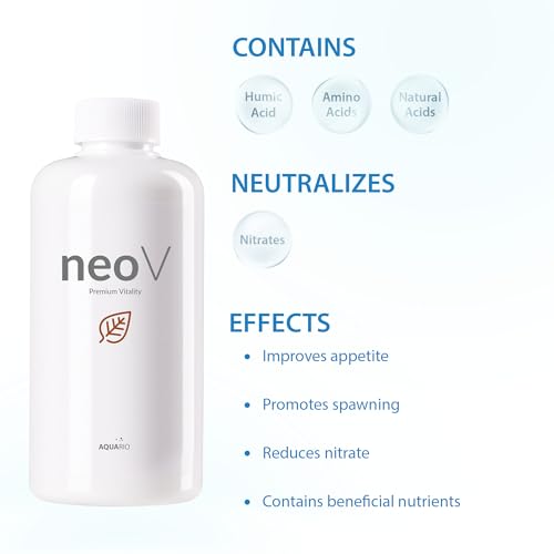 Aquario Neo V - Liquid Conditioner for Freshwater Fish Tank, Enhances Fish Health, Stabilizes Aquarium Water Quality, Idea...