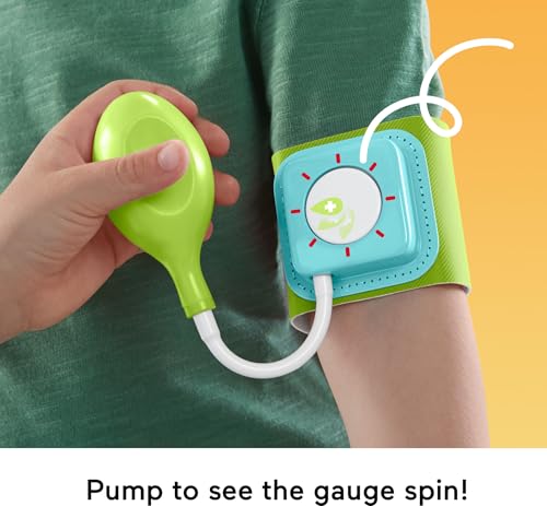 Fisher-Price Preschool Pretend Play Medical Kit 7-Piece Doctor Bag Dress Up Toys for Kids Ages 3+ Years