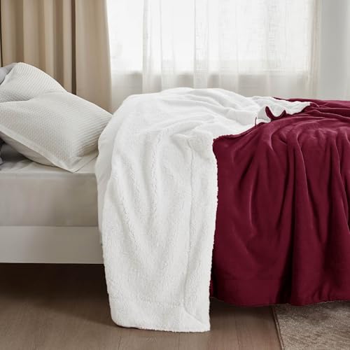 Bedsure GentleSoft Sherpa Fleece Throw Blanket for Couch - Thick and Warm Throw for Girls and Women, Soft Fuzzy Plush Chri...