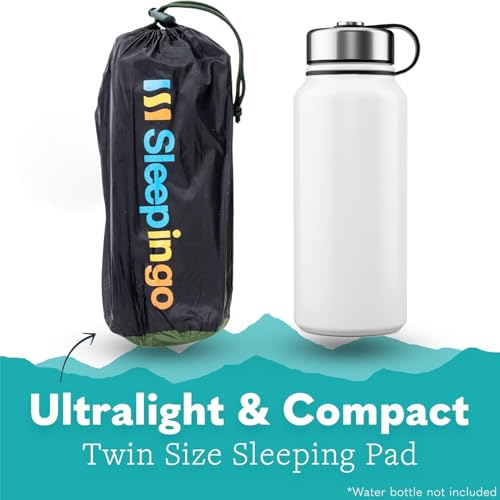 Sleepingo Ultralight Sleeping Mat - Inflatable & Compact Camping Air Mattress for Backpacking, Hiking- New