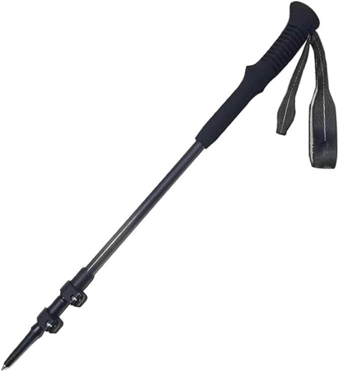 Ultralight Carbon Fiber Trekking Poles, Retractable Adjustable Walking Sticks, Anti-Slip, Shockproof, with EVA Handles, Mo...