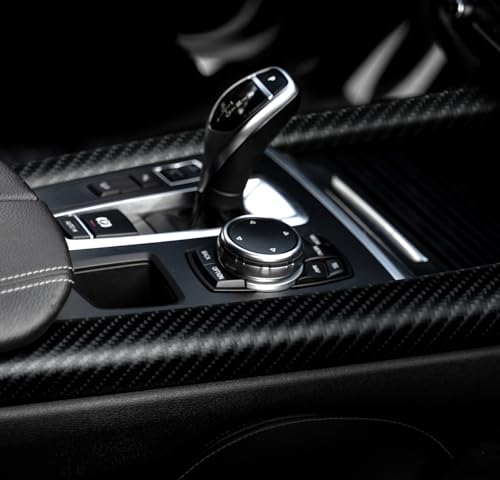 VViViD Black True R Carbon Fiber Vinyl Wrap Roll with Air Release Technology (1 Foot by 5 Foot)