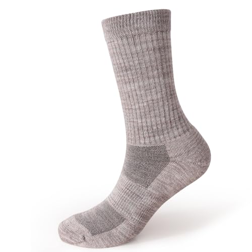 EnerWear 4/6 Pack Unisex Merino Wool Outdoor Hiking Trail Crew Sock