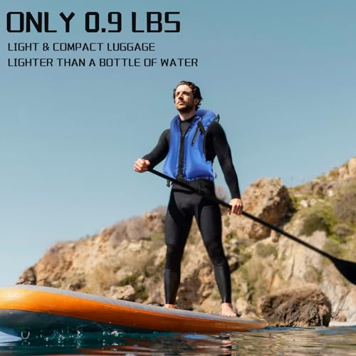 Snorkel Vest for Adults, Inflatable Snorkeling Vest for Men & Women, Portable Swim Jacket & Buoyancy Vest for Snorkeling, ...