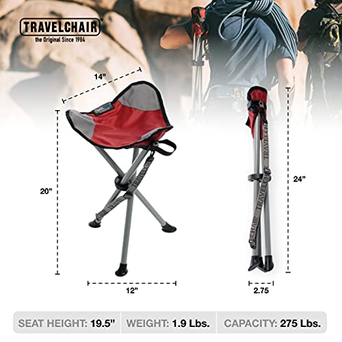 Travel Chair Slacker Tripod Chair for Camping, Lightweight Chair, Adjustable Carry Strap for Easy Transport | Oversized Du...