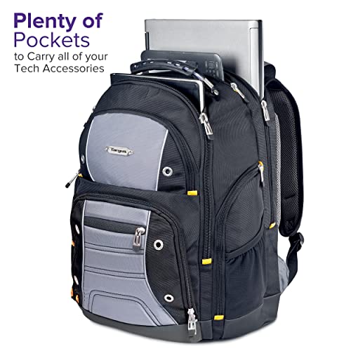 Targus Drifter II Laptop Backpack, Black/Gray – Backpack for Men for Business and Travel, Durable Water-Resistant Materia...