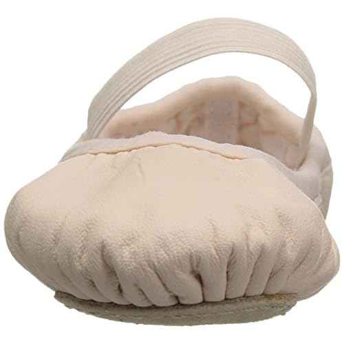Bloch Child Ballet Shoes, Toddler Shoes, Girls Shoes, High Durability Soft Leather Upper, Flexibility Full Suede Outsole Pre-Sewn Elastic, Printed heart sock-line Dance Shoe