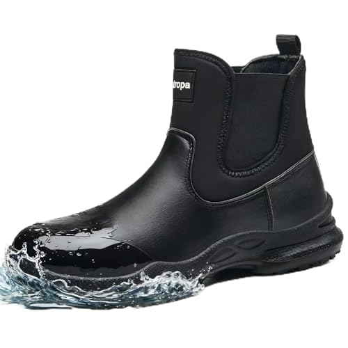 Nutropa Non Slip Work Boots for Men Waterproof Oil Resistant Lightweight for Food Service Shoes Kitchen Chef Shoes Casual ...