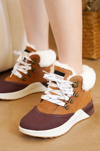 Project Cloud Waterproof Snow Boots for Women - Memory Foam Insole Non-Slip Womens Snow Boots & Winter Shoes (Rhianon)